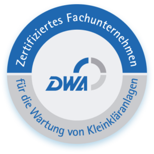 Zertifizierter Wartungsbetrieb - Siegel der DWA