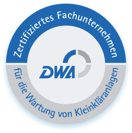 Zertifizierter Wartungsbetrieb - Siegel der DWA